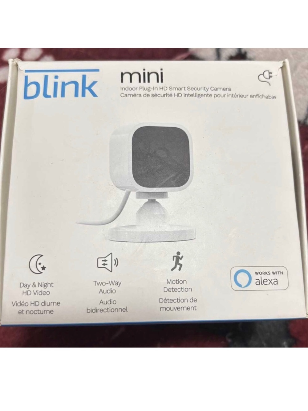 Blink Mini Indoor Smart Security Camera - White